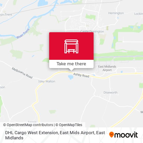 DHL Cargo West Extension, East Mids Airport map