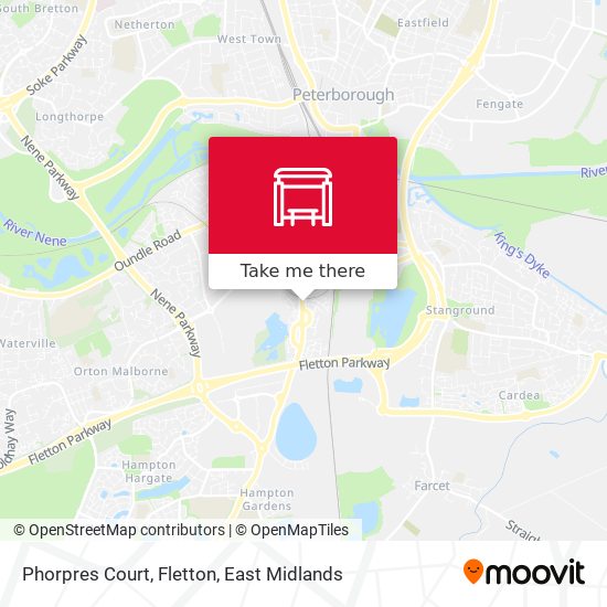 Phorpres Court, Fletton map