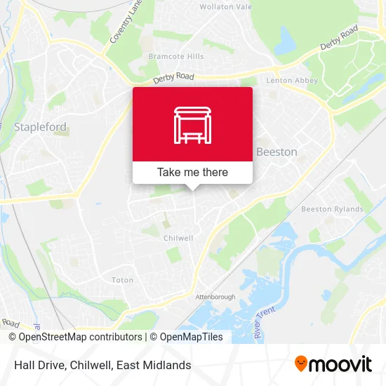 Hall Drive, Chilwell map