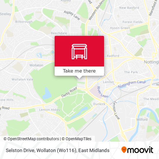 Selston Drive, Wollaton (Wo116) map