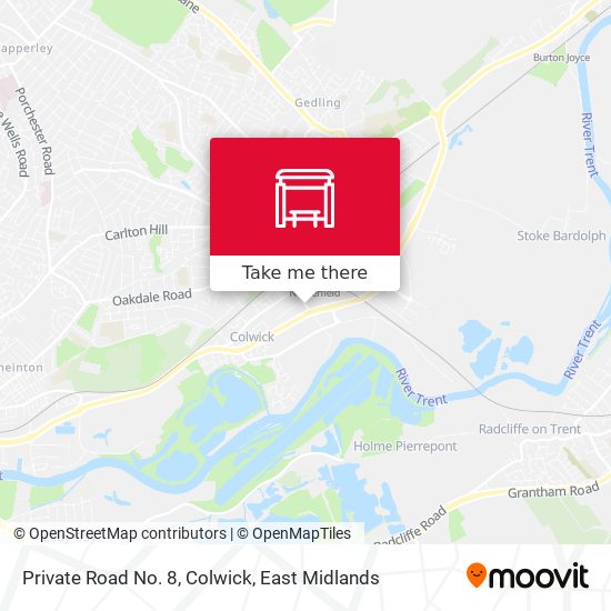 Private Road No. 8, Colwick map