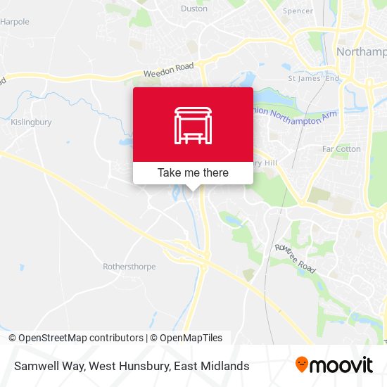 Samwell Way, West Hunsbury map