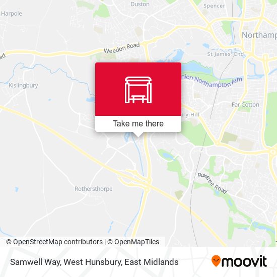 Samwell Way, West Hunsbury map