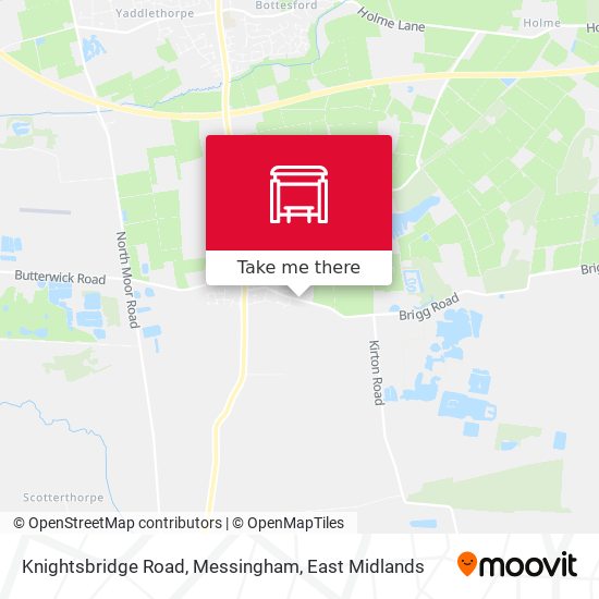 Knightsbridge Road, Messingham map