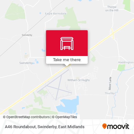 A46 Roundabout, Swinderby map