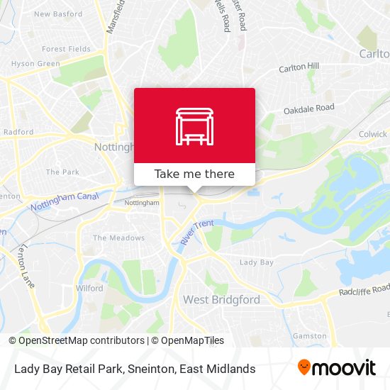 Lady Bay Retail Park, Sneinton map