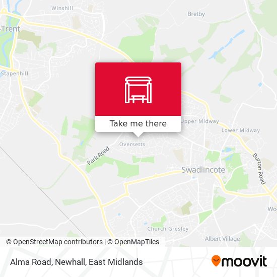 Alma Road, Newhall map