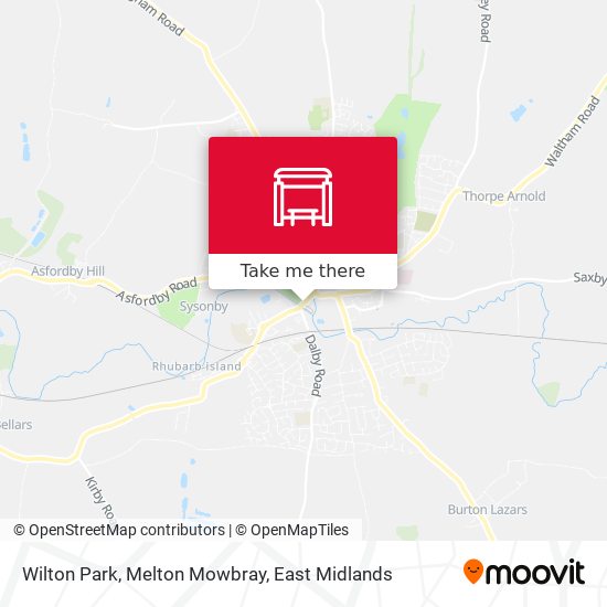 Wilton Park, Melton Mowbray map