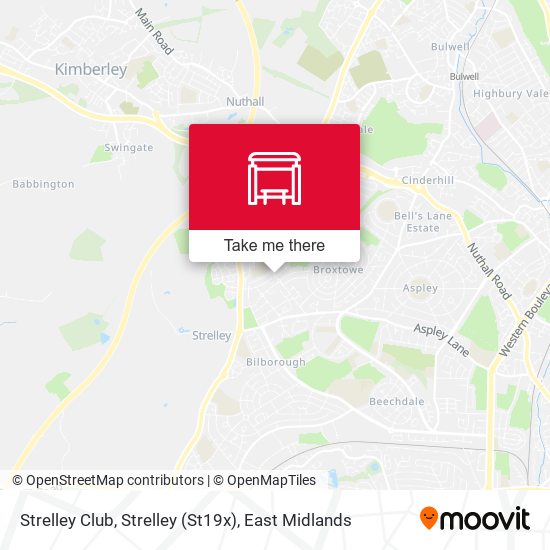 Strelley Club, Strelley (St19x) map