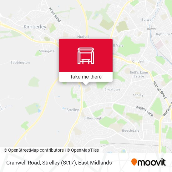 Cranwell Road, Strelley (St17) map