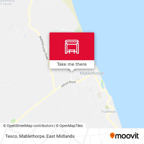 Tesco, Mablethorpe map