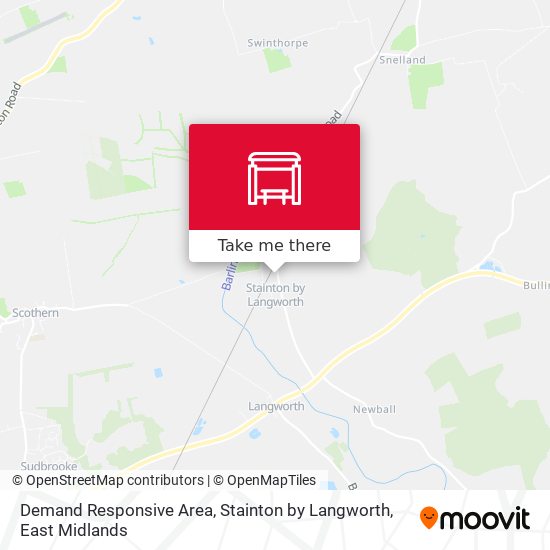 Demand Responsive Area, Stainton by Langworth map