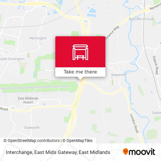 Interchange, East Mids Gateway map