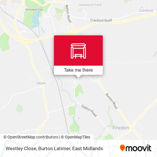 Westley Close, Burton Latimer map