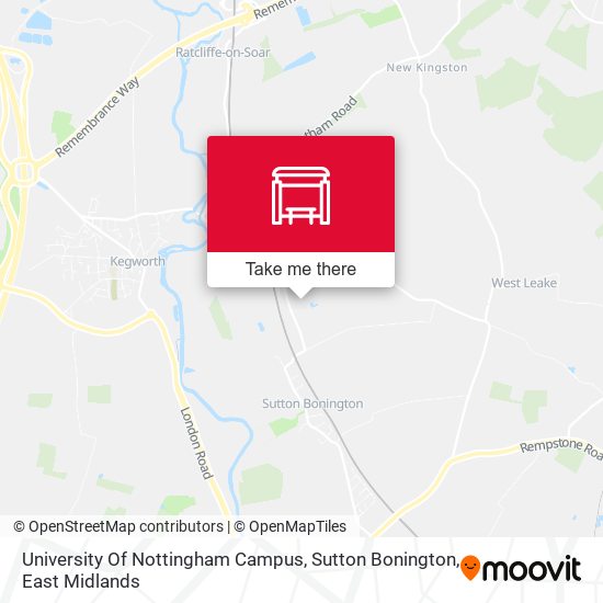 University Of Nottingham Campus, Sutton Bonington map