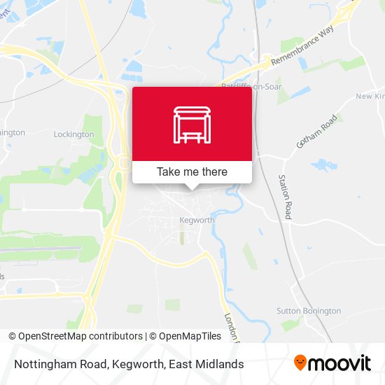 Nottingham Road, Kegworth map