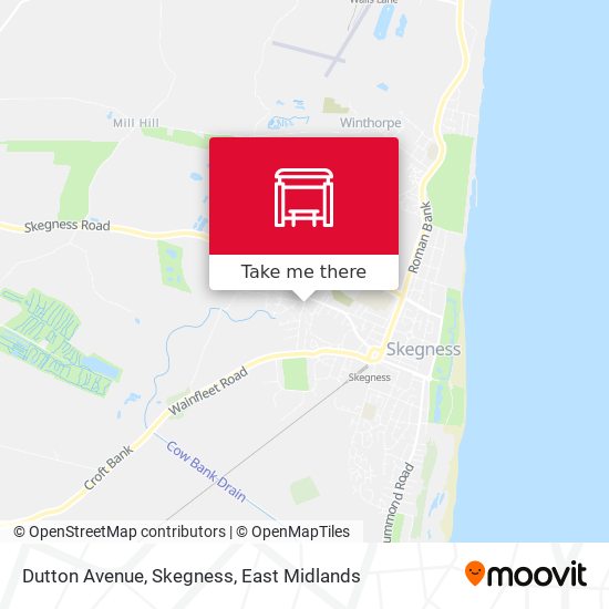 Dutton Avenue, Skegness map