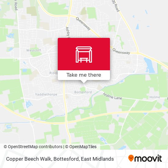 Copper Beech Walk, Bottesford map
