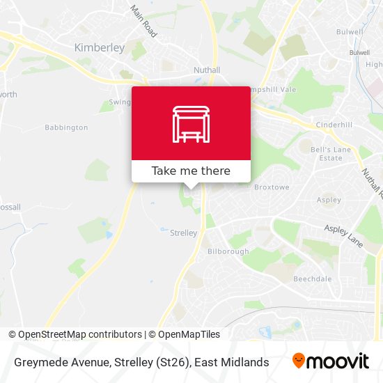 Greymede Avenue, Strelley (St26) map