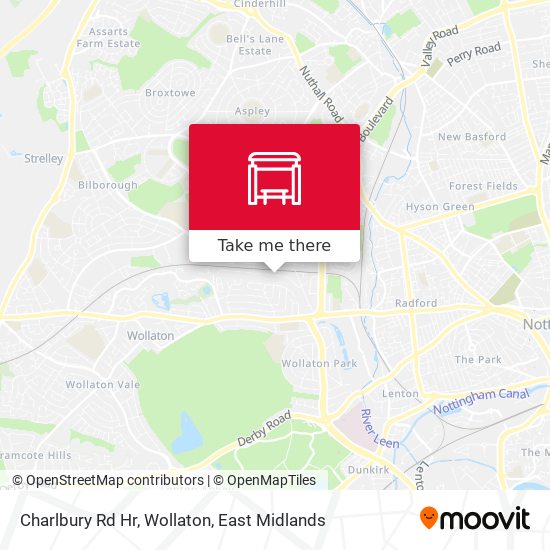 Charlbury Rd Hr, Wollaton map