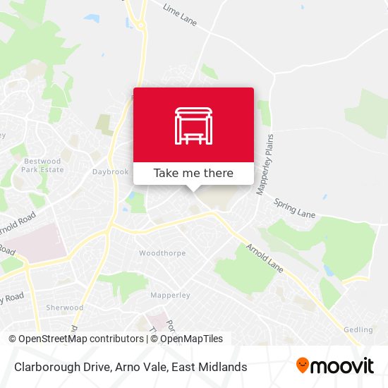 Clarborough Drive, Arno Vale map