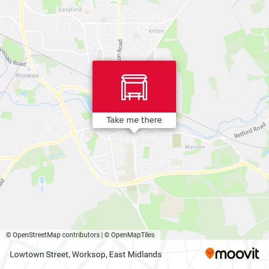 Lowtown Street, Worksop map