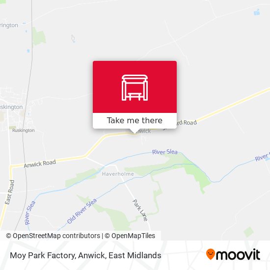 Moy Park Factory, Anwick map