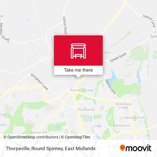 Thorpeville, Round Spinney map