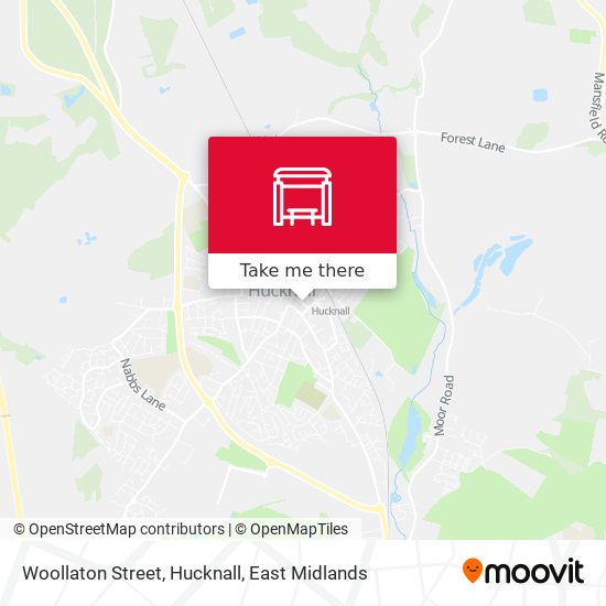Woollaton Street, Hucknall map
