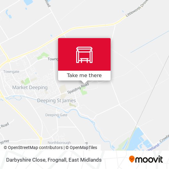 Darbyshire Close, Frognall map