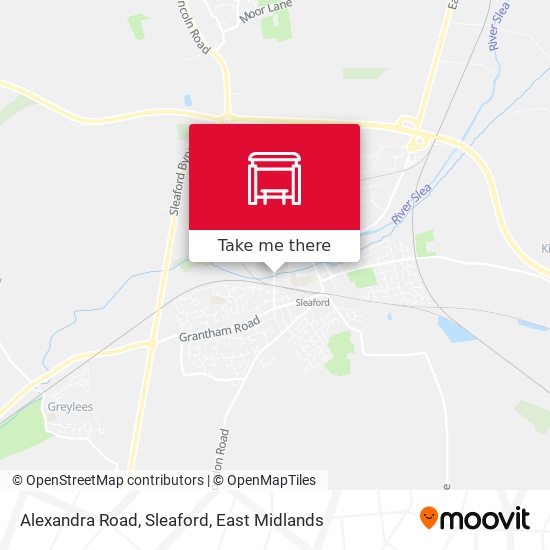 Alexandra Road, Sleaford map