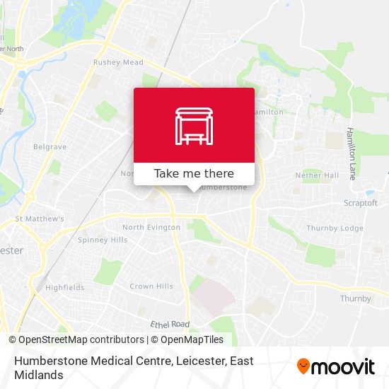 Humberstone Medical Centre, Leicester map