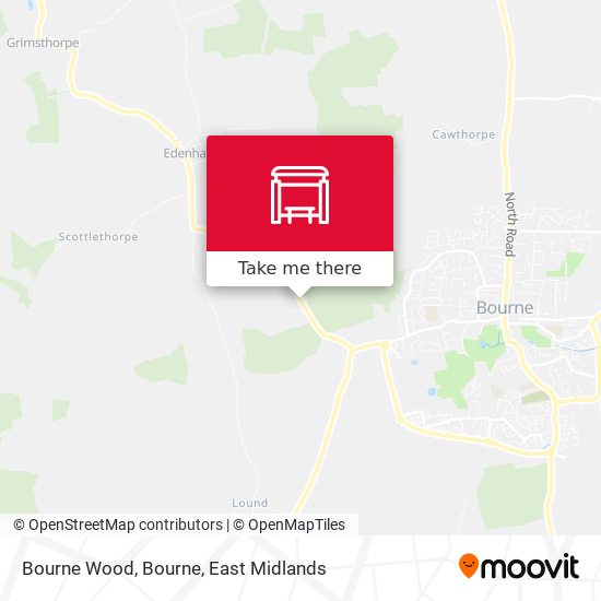 Bourne Wood, Bourne map