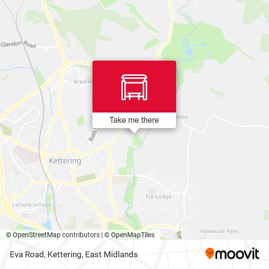 Eva Road, Kettering map