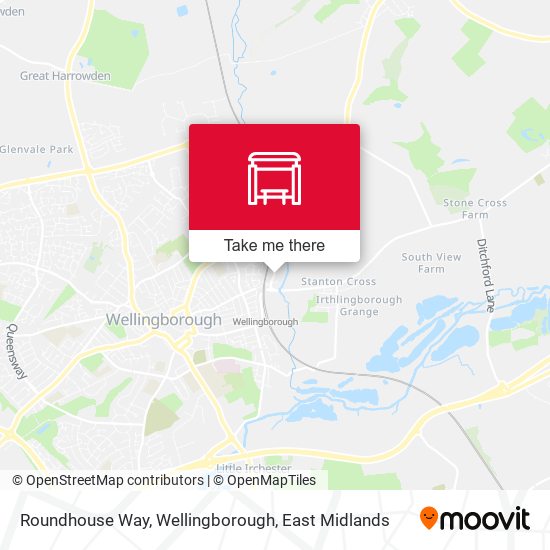 Roundhouse Way, Wellingborough map