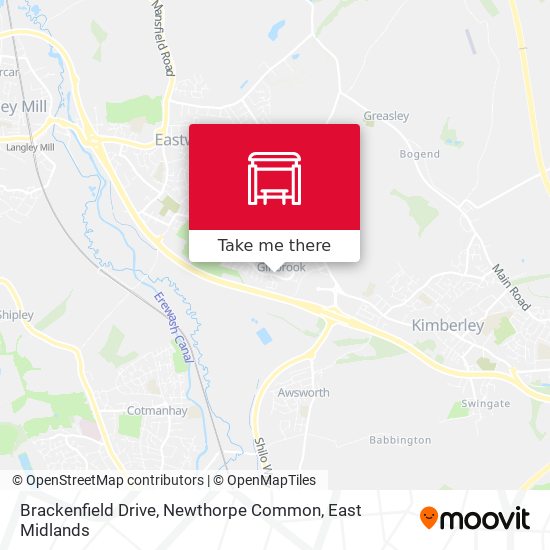 Brackenfield Drive, Newthorpe Common map