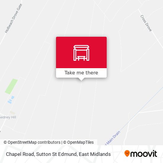 Chapel Road, Sutton St Edmund map