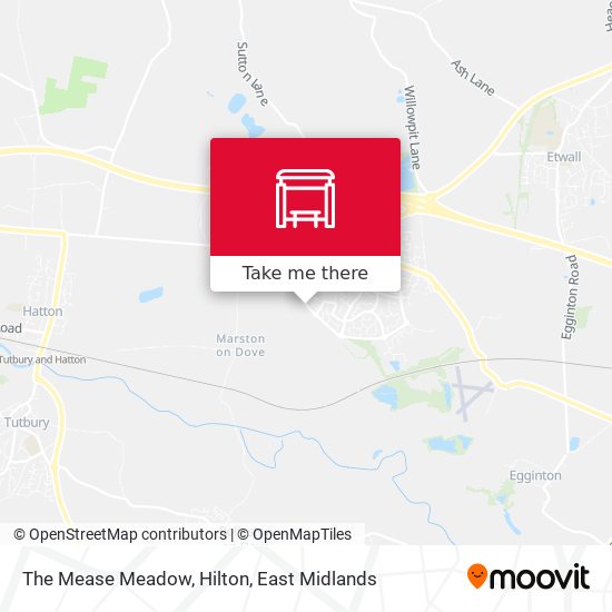 The Mease Meadow, Hilton map