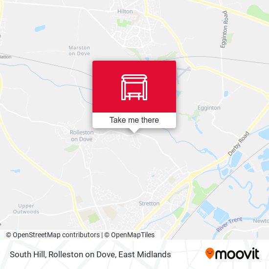 South Hill, Rolleston on Dove map