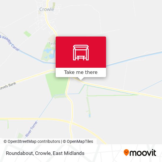 Roundabout, Crowle map