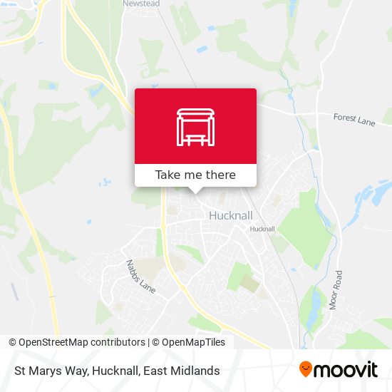 St Marys Way, Hucknall map