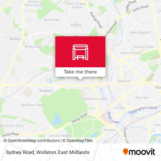Sydney Road, Wollaton map