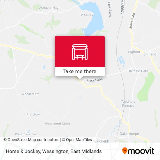 Horse & Jockey, Wessington map