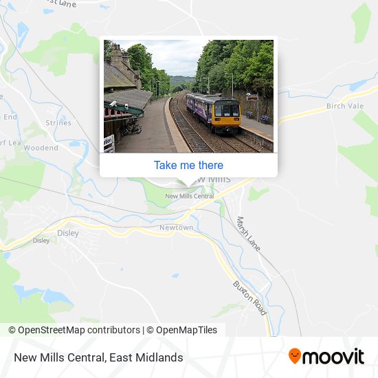 New Mills Central map