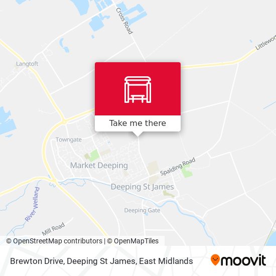 Brewton Drive, Deeping St James map