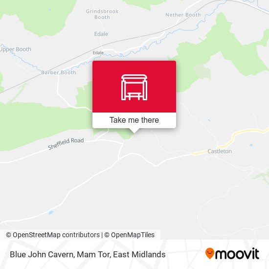 Blue John Cavern, Mam Tor map