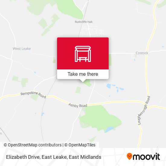 Elizabeth Drive, East Leake map