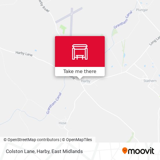 Colston Lane, Harby map