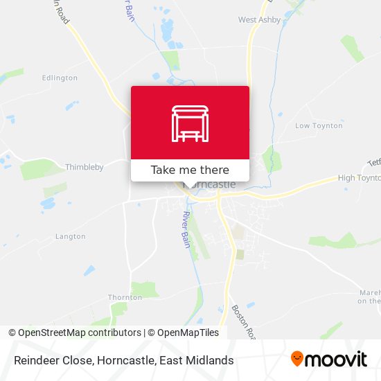 Reindeer Close, Horncastle map