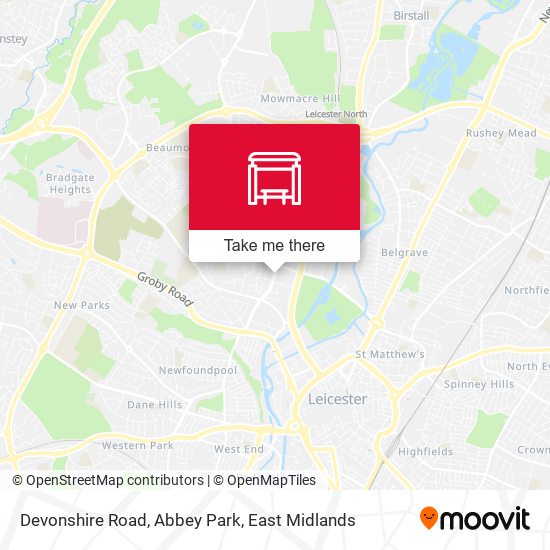 Devonshire Road, Abbey Park map
